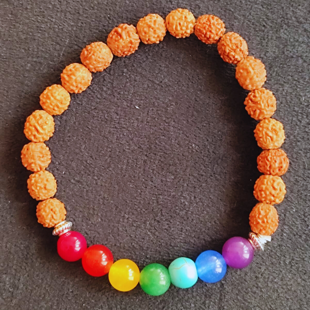 7 Chakra Bracelet With Rudraksha Original Certified
