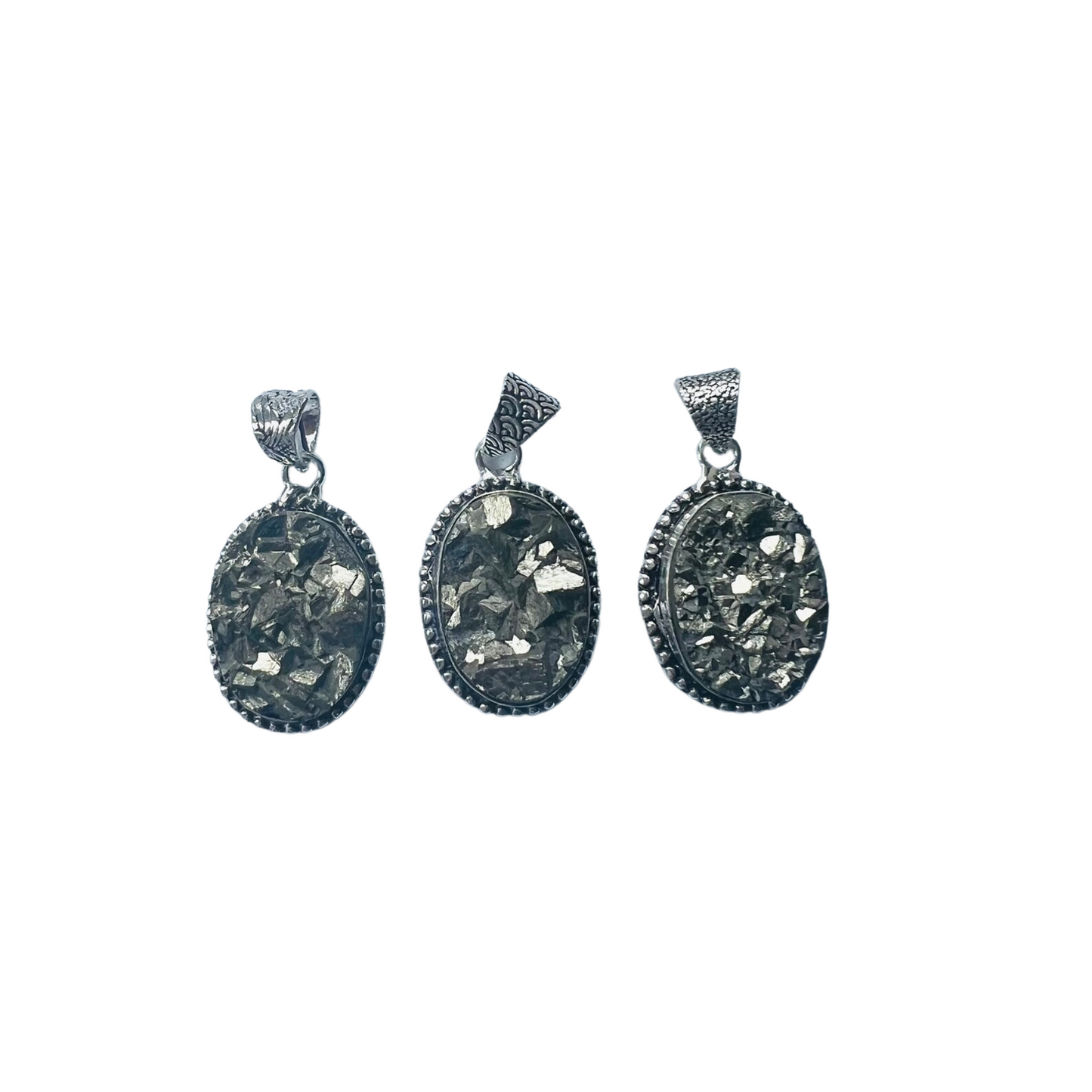 Raw Pyrite Stone Pendant