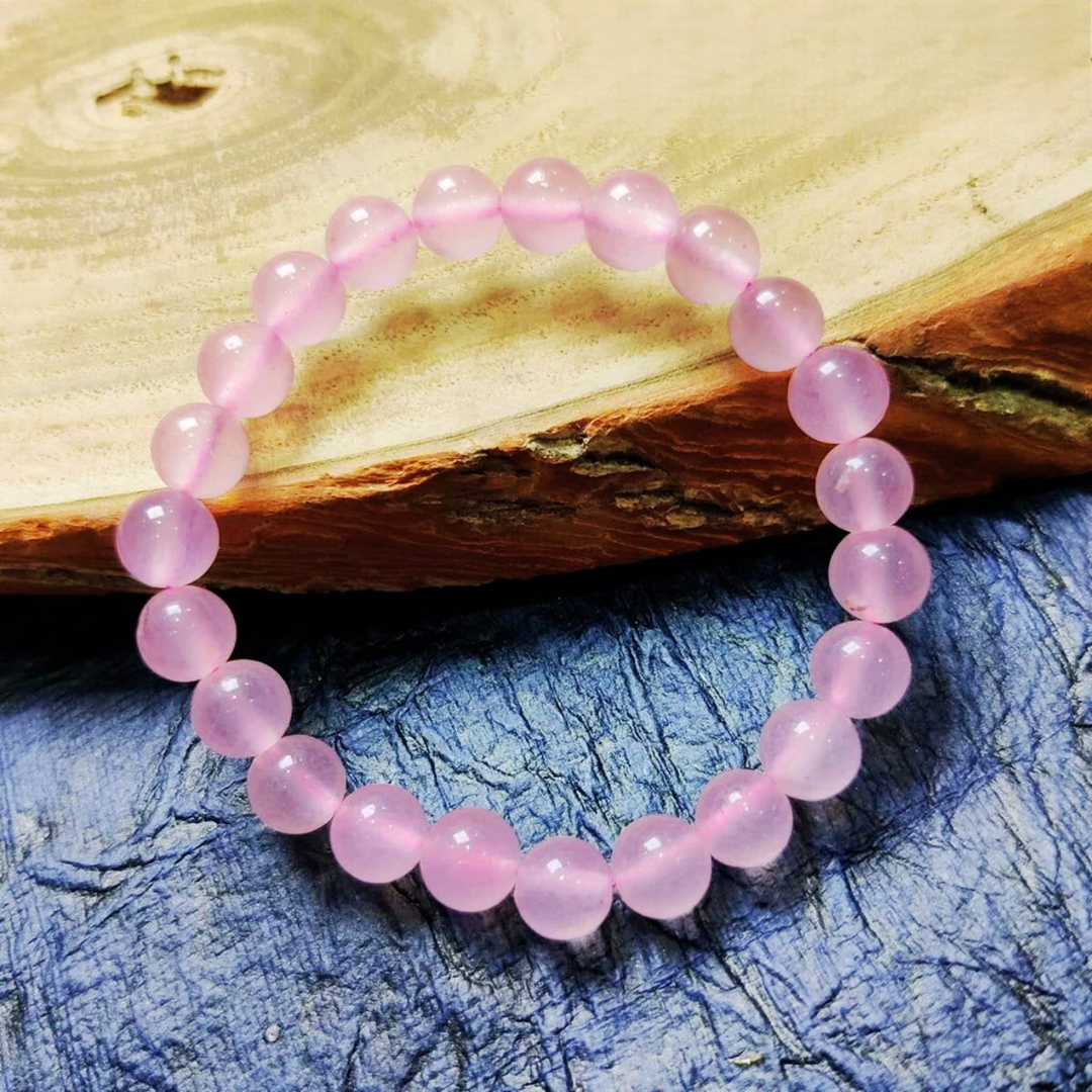 Magical Rose Quartz Bracelet - Healing Stone Jewelry for Harmony and Love