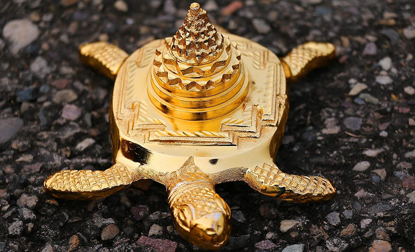 Meru Shree Yantra with Tortoise for Good Luck, Success and Prosperity
