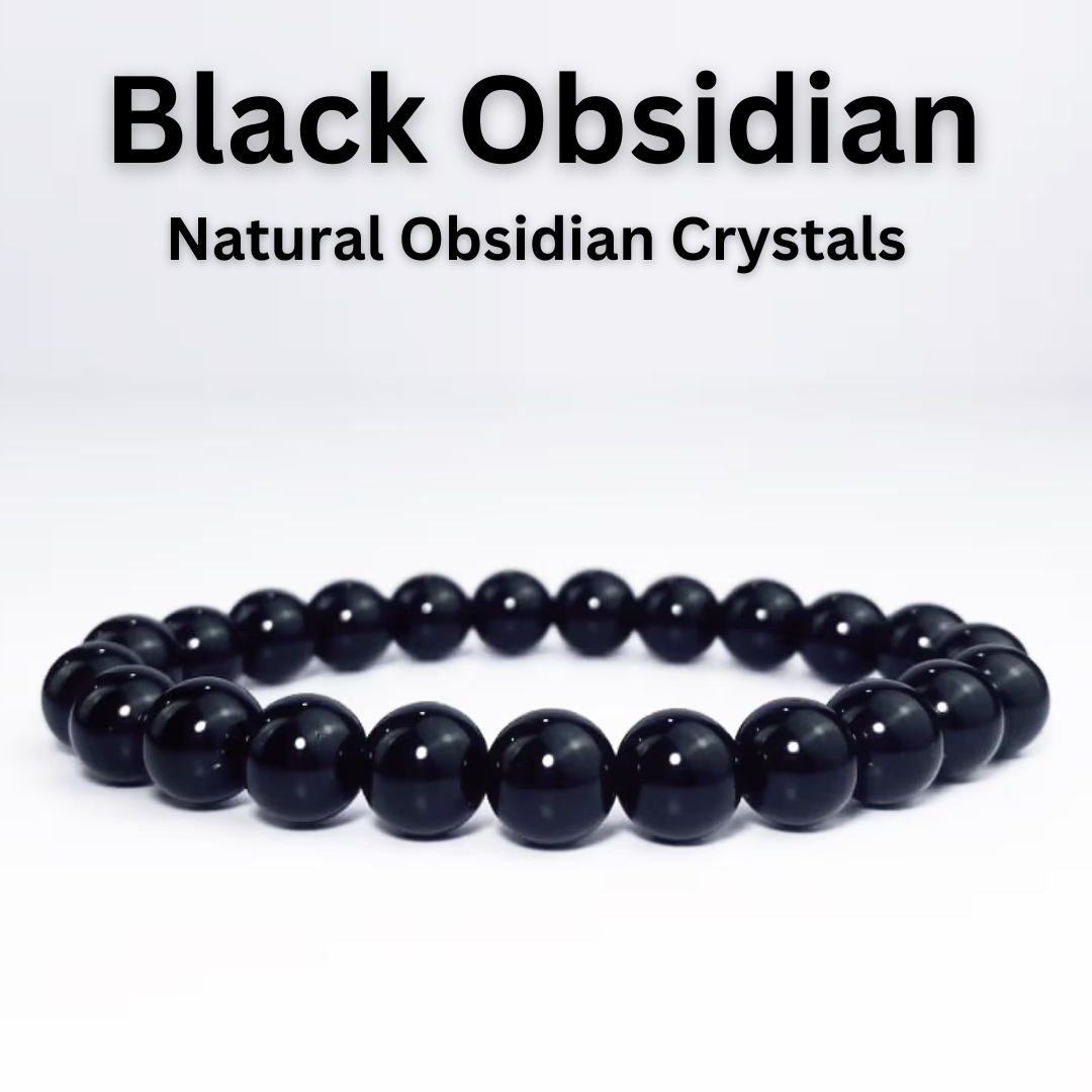 Money Magnet Combo: Black Obsidian and Pyrite Bracelets for Wealth and Positive Energy