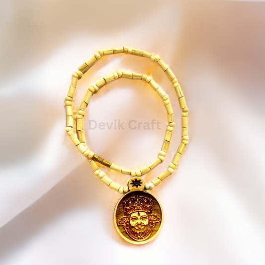 Enchanting Khatu Shyam's Blessing - Vrindavan Tulsi & Original Beads