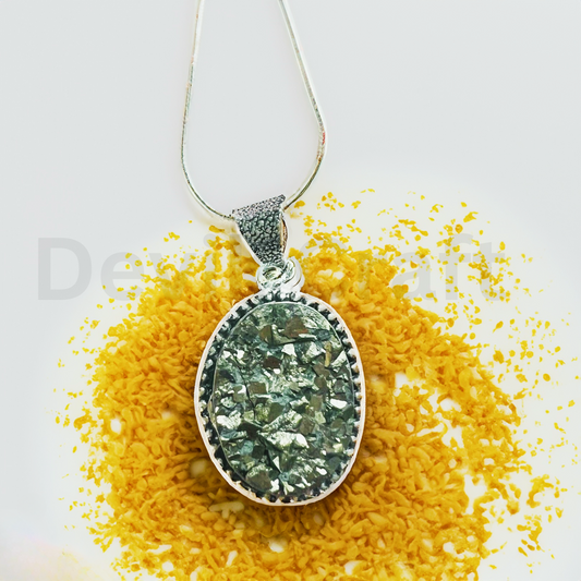 Raw Pyrite Stone Pendant