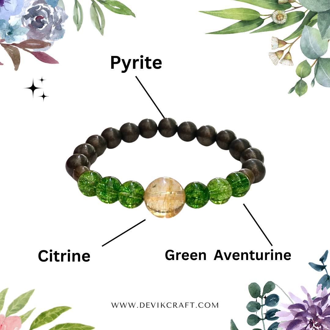 Manifest Success with Our Gemstone Lucky Bracelet - Good Luck, Abundance, Prosperity!