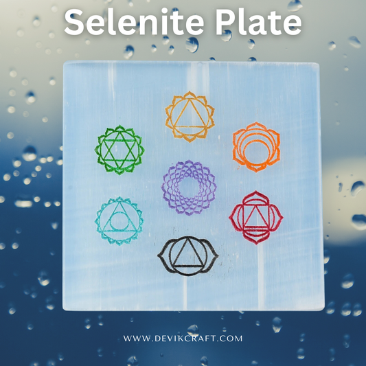 Selenite Plate for Charging Crystals and Pyrite stones and any stone.