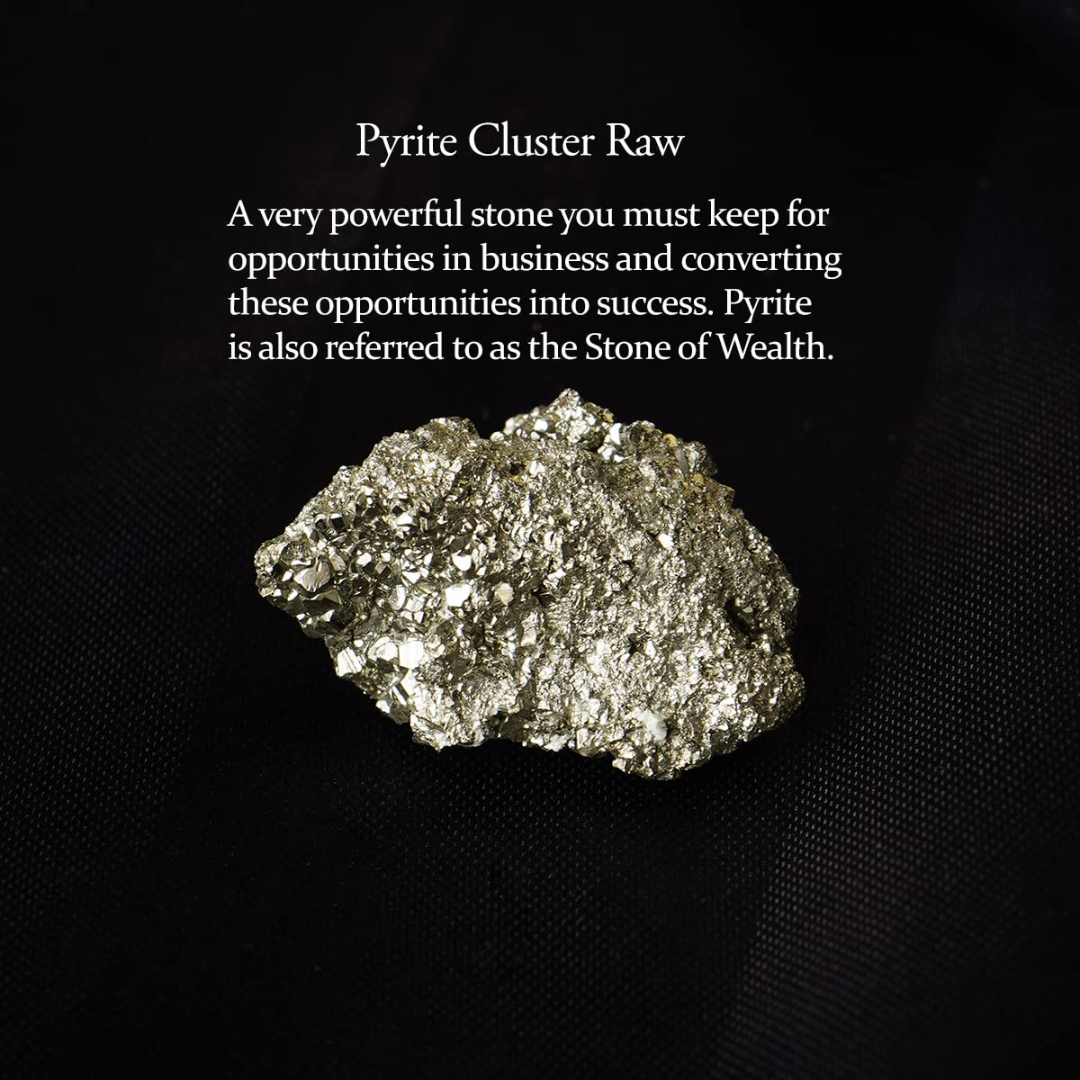 Pyrite Stone Adjustable Ring with Free Green Aventurine Stone - Manifest Your Style and Luck!