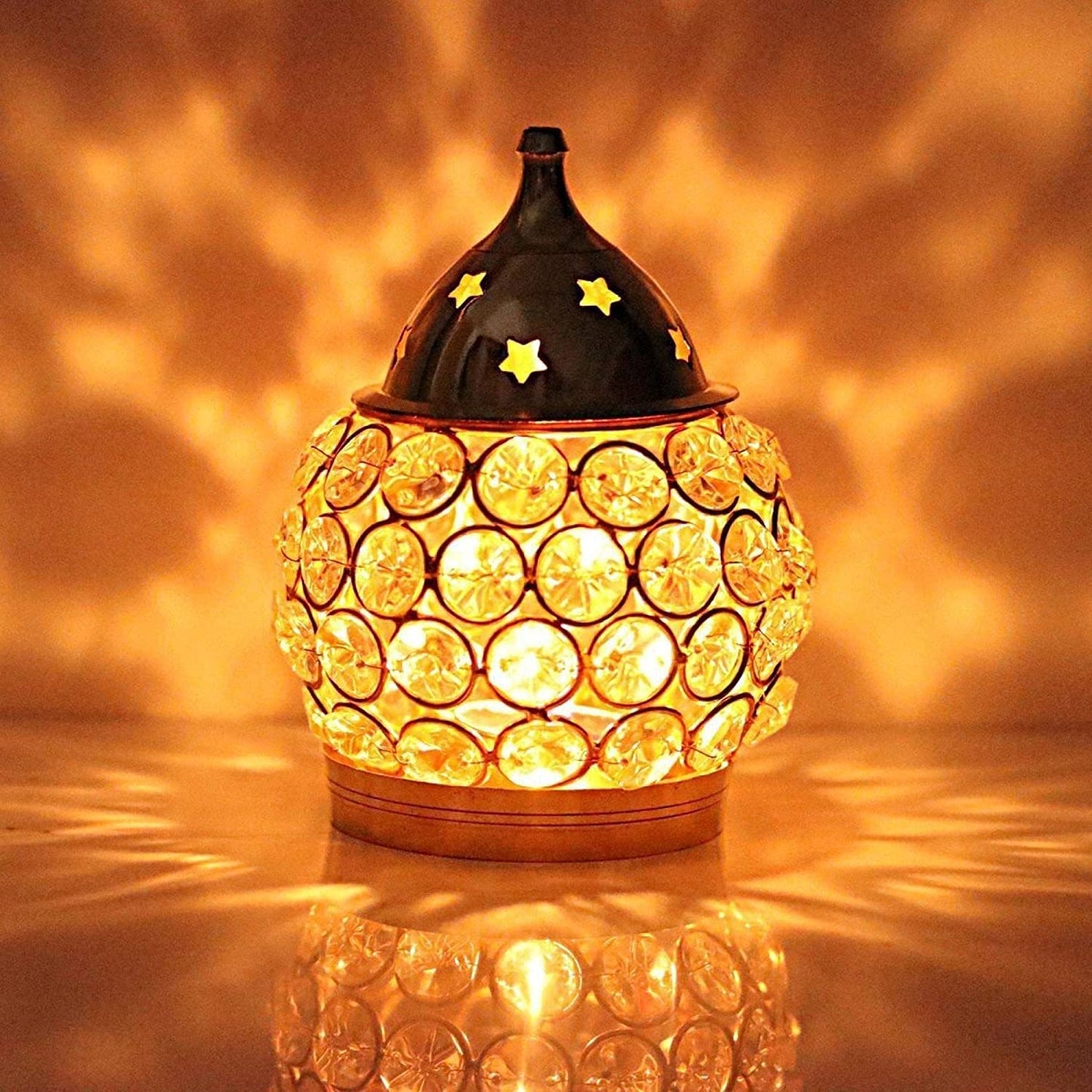 Akhand Diya Diamond Crystal