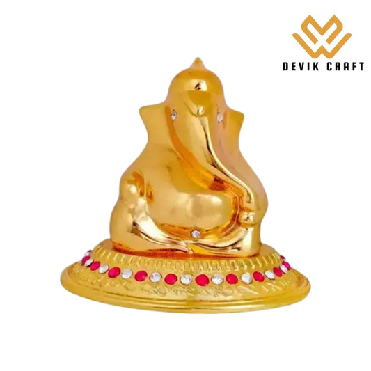 Metal Decorative Ganesh Idol for Car Dashboard