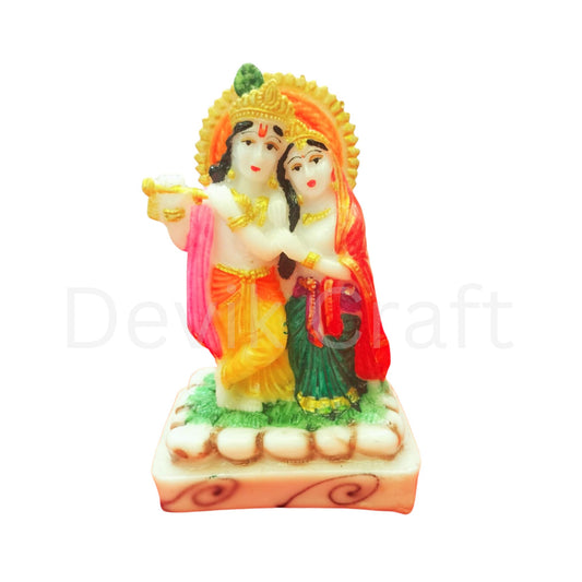 Lord Radha Krishna Statue Murlidhar Krishan Kanhiya Idol, 6 Inches