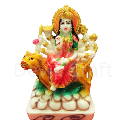 Sherawali Mata Durga Maa Murti Statue For Pooja Vaishno Devi Idol 6 Inch