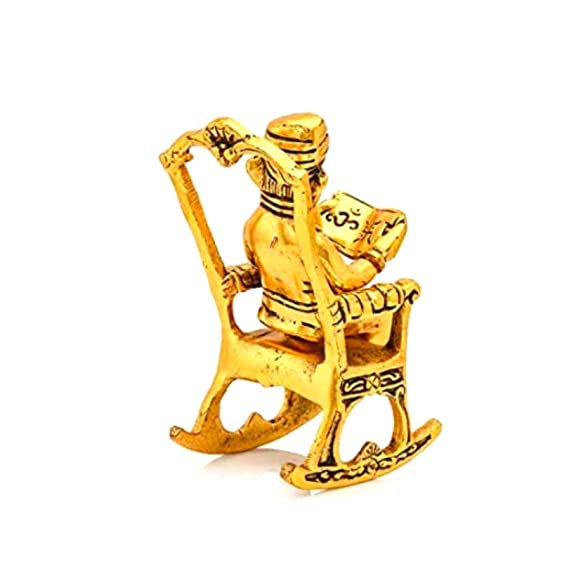 metal ganesha reading ramayan